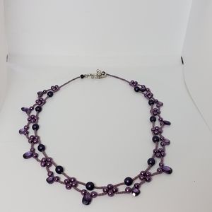 Purple necklace